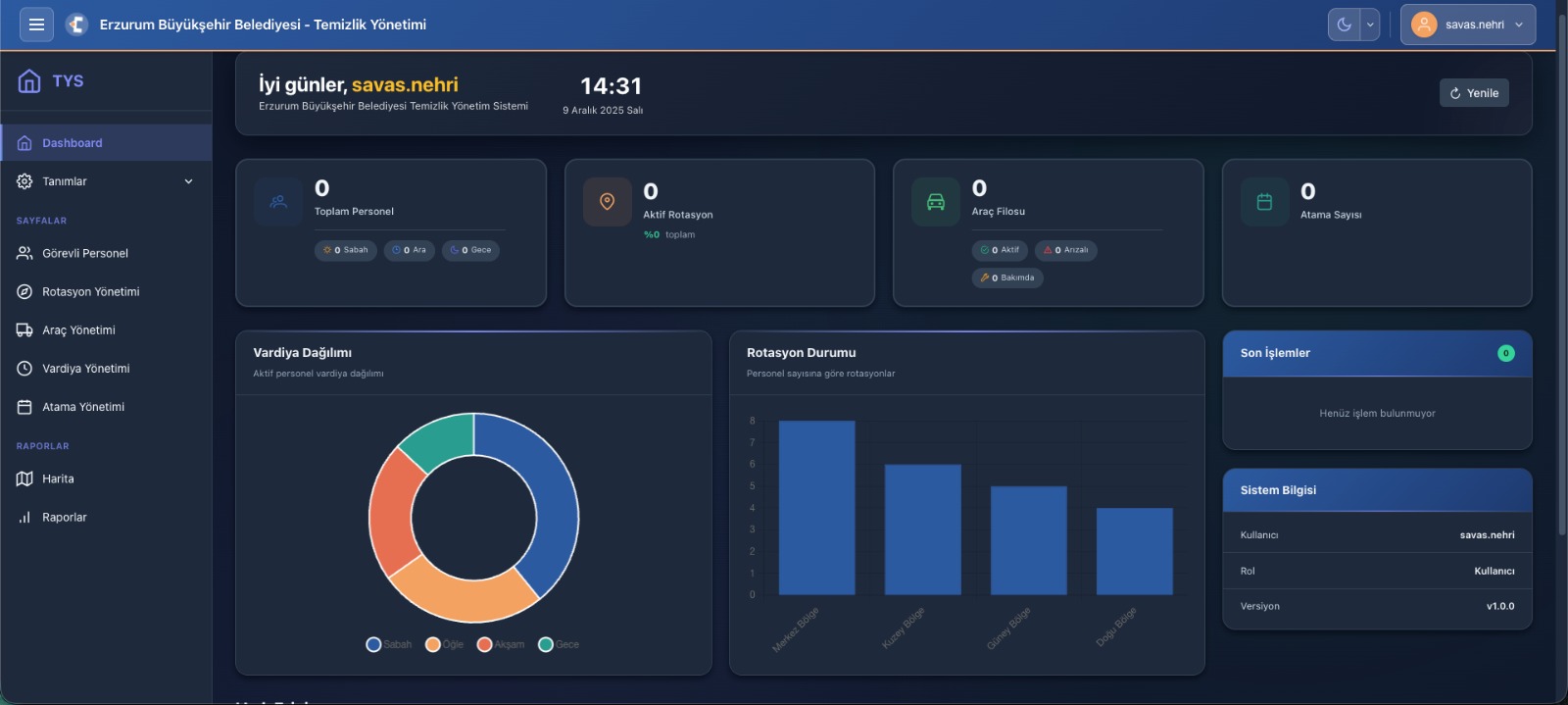Temizlik işleri Sistemi