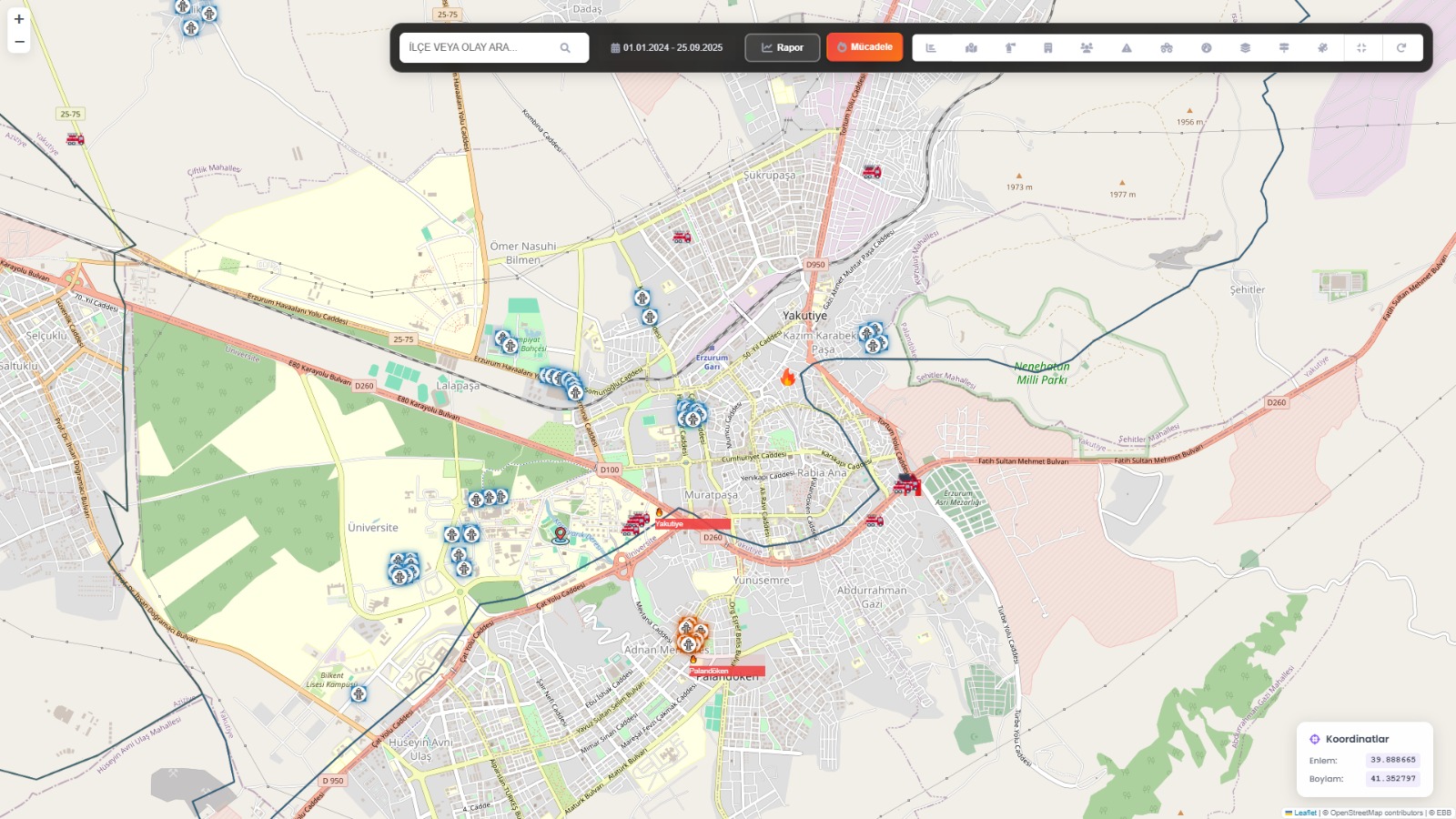 İtfaiye Takip Sistemi