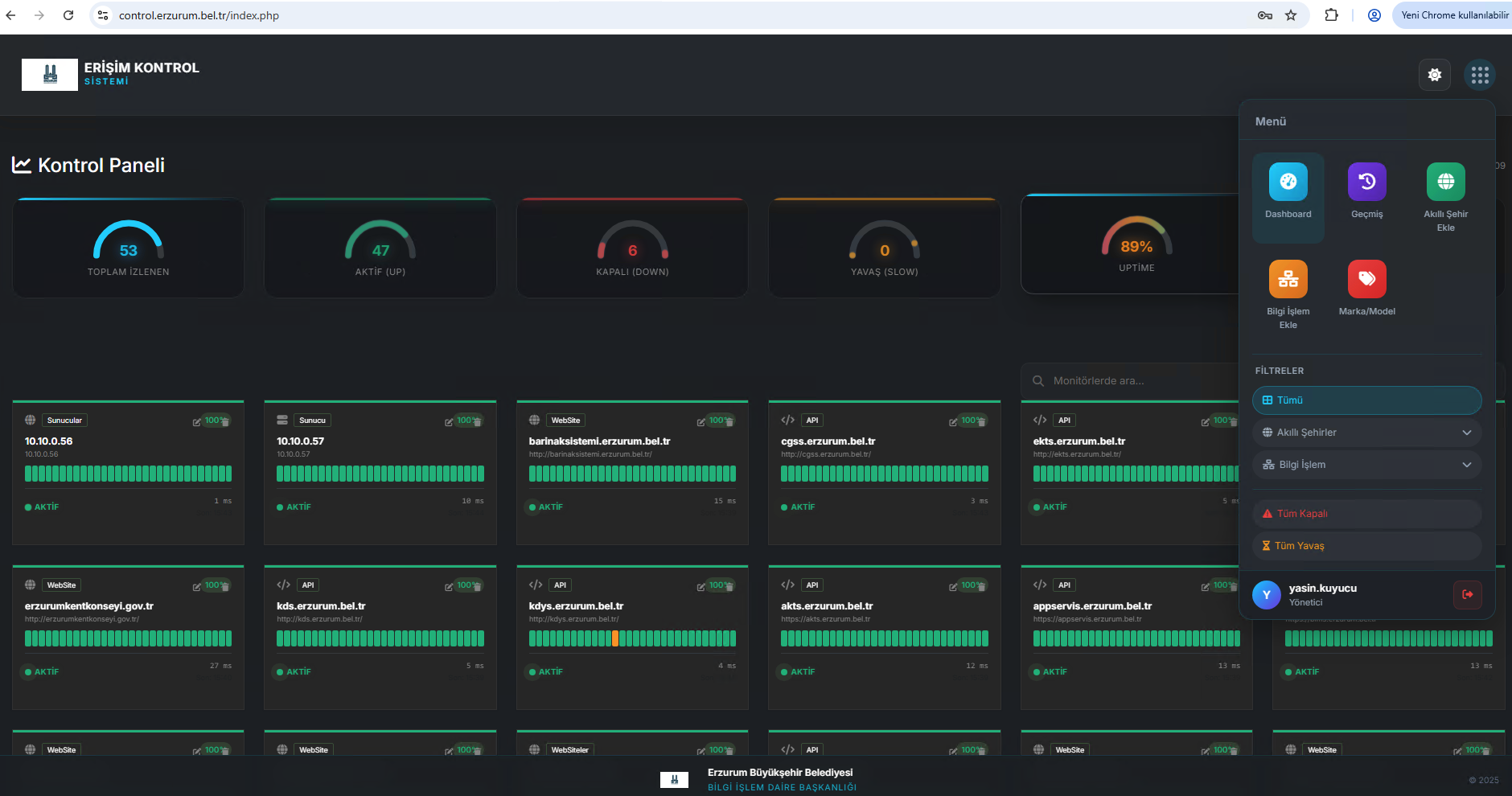 Erişim Kontrolü ve İzleme Sistemi